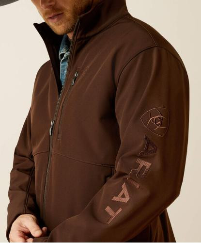Ariat Brown Softshell Jacket Ariat® Men's Brown Logo Softshell Jacket