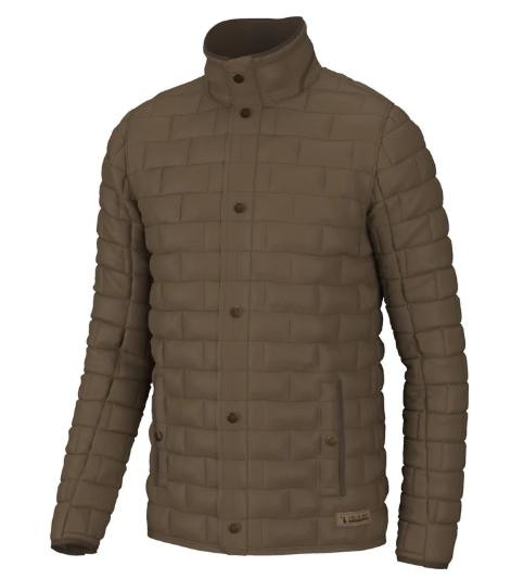 Local Boy® Men's Mocha Brick Quilted Jacket