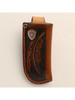Ariat® Brown Leather Tooled Feather Knife Sheath Ariat® Brown Leather Tooled Feather Knife Sheath