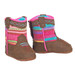 M&F® Infant Baby Bucker Camilla Brown & Mulit-Colored Aztec Booties