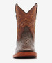 Tanner Mark® Kids' Brown Tooled Oak Leaf Sqaure Toe Cowboy Boots