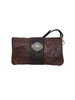 American West® Ladies' Large Dark Brown Crossbody Clutch