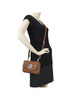 American West® Ladies' Natural Tan Tooled Leather Crossbody