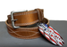 Gingerich® Men's Brown Figure-8 Stitched Leather Belt