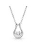 Montana Silversmiths® Ladies' Dancing Glassed Horseshoe Necklace