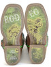 SALE Tin Haul® Boys' Brown/Green Rowdy Vintage Rodeo Sole Square Toe Boots