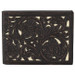 Red Dirt Hat Co® Dark Brown Tooled Bifold With Ivory Inlay