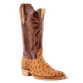 SALE R. Watson® Men's Antique Saddle Sunset Tan Full Quill Ostrich Boots
