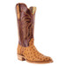 SALE R. Watson® Men's Antique Saddle Sunset Tan Full Quill Ostrich Boots