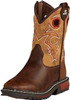 Twister® Toddler Flynn Boot - Brown Bottom & Tan Shaft - Zip Up Twister® Toddler Flynn Boot - Brown Bottom & Tan Shaft - Zip Up