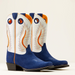 SALE Ariat® Kids' Patriot Blue Suede Futurity Fort Worth Boots