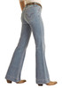 SALE Rock & Roll Cowgirl® Ladies' Mid Rise Relaxed Fit Light Wash Trouser Jeans