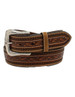 SALE Ariat® Men's Brown Floral Tooled Buckstitched Leather Belt
