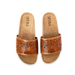 SALE Myra® Ladies' Dottie Warm Caramel Hand-Tooled Sunflower Sandals
