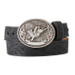 Nocona® Infant Boys' Black Scrolling Embossed Leather Belt with Bull Rider Buckle