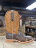 SALE R. Watson® Men's Brown Distressed Goat Square Toe Boots