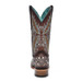 CORRAL BOOT CO. Corral® Ladies' Brown with Inlay/Embroidery/Studs Square Toe Boots