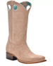 SALE Corral® Girls' Sand Suede Embroidered Square Toe Boots