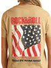 PANHANDLE SLIM SALE Rock & Roll Denim® Unisex S/S Tan Flag Graphic T-Shirt PANHANDLE SLIM SALE Rock & Roll Denim® Unisex S/S Tan Flag Graphic T-Shirt