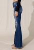 SALE Miss Me® Ladies' HR Sassy Dark Distressed Flare Jeans