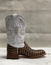 Tanner Mark® Men's Orix Caiman Tail Print/Mont Ice Square Toe Boots