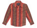 Wrangler® Boys' L/S Rust Southwest Checotah Snap Shirt
