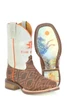 SALE Tin Haul® Little Kids' Brown/Cream Puzzler Square Toe Boots