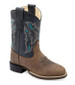 Old West® Kids' Brown/Black Round Toe Boots