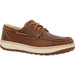 Rocky® Men's Brown Dry-Strike SRX Moc Toe Boat Shoe