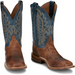 SALE Justin® Men's Brown/Blue Poston Square Toe Boots