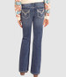 SALE Rock & Roll Denim® Girls' Mid Rise Cowhide Embroidered Boot Cut Jeans