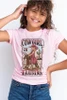 SALE Colorbear® Girls' S/S Pink Cowgirl In Training Tee