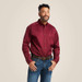 ARIAT INTERNATIONAL Ariat® Men's L/S Solid Burgundy Twill Classic Fit Button Shirt