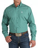 Cinch® Men's L/S Solid Green Button Shirt