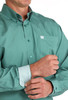 Cinch® Men's L/S Solid Green Button Shirt