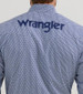 Wrangler® Men's L/S Navy Honeycomb Print Logo Button Shirt Wrangler® Men's L/S Navy Honeycomb Print Logo Button Shirt