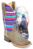SALE Tin Haul® Ladies' Tan/Sunset Serape Square Toe Boots