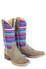 SALE Tin Haul® Ladies' Tan/Sunset Serape Square Toe Boots
