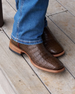 SALE Tecovas® Men's William Granite/Red Caiman Square Toe Boots