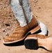 SALE Corral® Men's Worn Saddle Alligator/Blue Wide Square Toe Boots