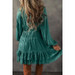 Little Daisy Closet® Ladies' L/S Tiered Ruffled Puff Sleeve Mini Dress