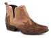 Roper® Ladies' Tan Addie Tooled Snip Booties