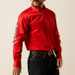 Ariat® Men's L/S Red/Khaki Team Logo Twill Classic Fit Button Shirt Ariat® Men's L/S Red/Khaki Team Logo Twill Classic Fit Button Shirt