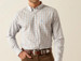 Ariat® Men's L/S Brenden Brown/Blue Plaid WF Fitted Button Shirt