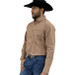 SALE Wrangler George Strait® Men's L/S Brown Plaid Button Shirt