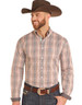 SALE Panhandle Rough Stock® Men's L/S Brown/Orange Plaid Button Shirt SALE Panhandle Rough Stock® Men's L/S Brown/Orange Plaid Button Shirt