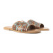 Myra® Ladies' Carmina Anne Tan/Turquoise Tooled Sandals