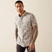 SALE Ariat® Men's S/S Morris Grey Palm Print Modern Fit Button Shirt