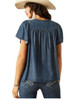 SALE Ariat® Ladies' S/S Emma Denim V-Neck Gathered Top
