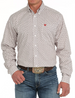 SALE Cinch® Men's L/S White/Black Geo Print Button Shirt
